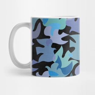 Modern Birds / Vintage Cut Outs in Moody Shades Mug